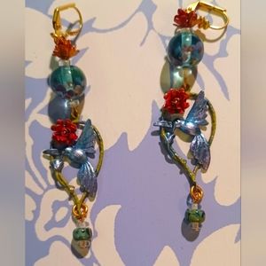 Hummingbird earrings